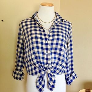 J. Crew Ultra Soft Gingham Button Down Shirt